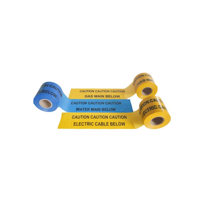 Ondergronds waarschuwingslint 365 meter x 15 cm, caution electric cable below