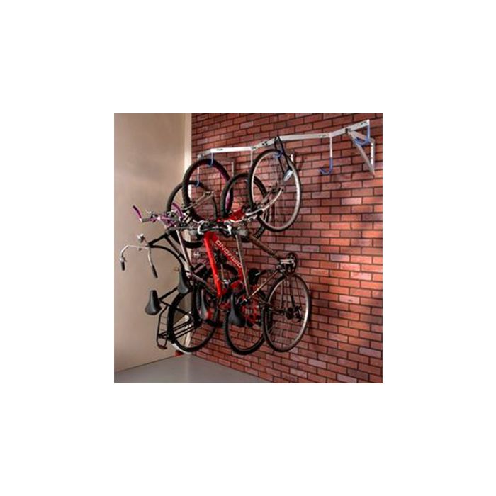 Muurfietsenrek voor 6 fietsen