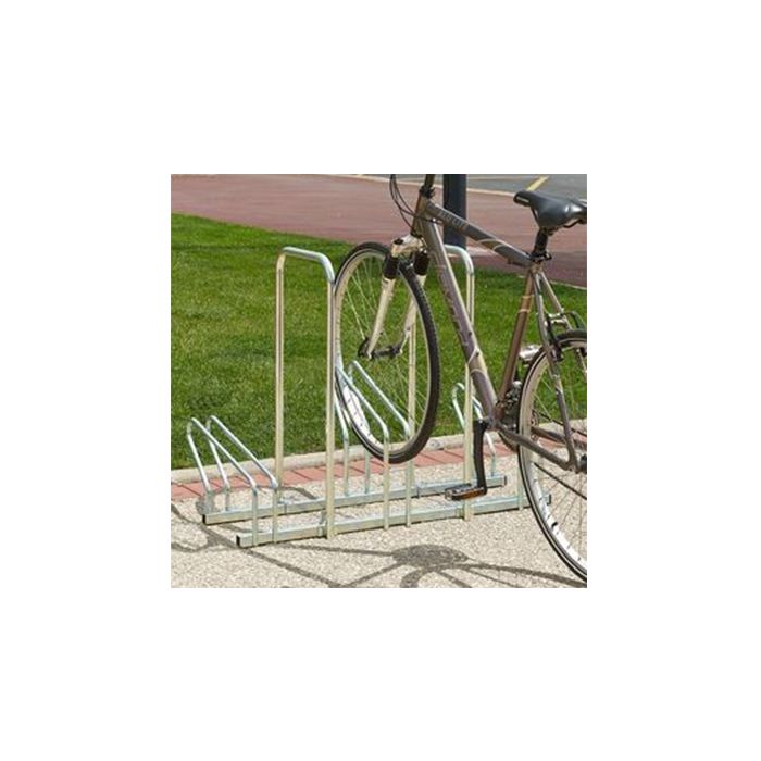 Verzinkt fietsenrek 3 fietsen voorzien van 2 beugels