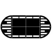 Gumatec® verkeersdrempel zone 50 km, 364 cm lang