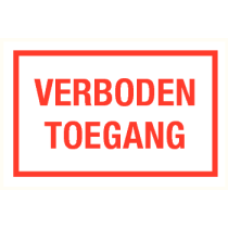 Verboden toegang