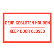 Deur gesloten houden, Keep door closed