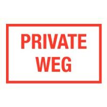 Private weg.