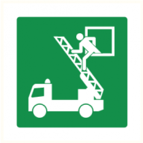Pictogram Evacuatie venster