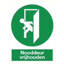 Pictogram Nooddeur vrijhouden