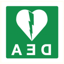 Pictogram Desfibrilador DEA (spiegelbeeld)