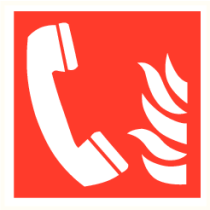 Noodtelefoon met vlam