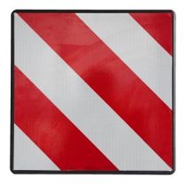 Paneel rood/wit 50 x 50 cm