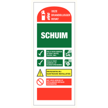 Deze brandblusser bevat schuim