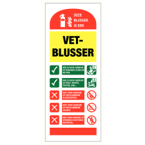 Deze blusser is een vetblusser