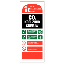 Deze brandblusser bevat CO2 koolzuursneeuw
