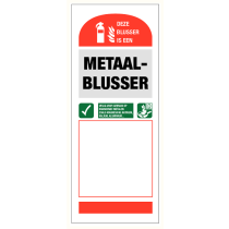 Deze blusser is een metaalblusser