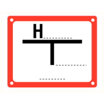 Hydrant afstandsbordje