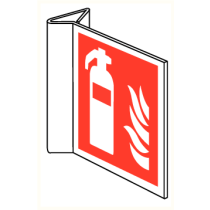 Brandblusser met vlam