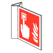 Brandmelder met vlam