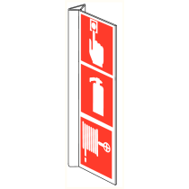 Brandmelder + Brandblusser + Brandhaspel