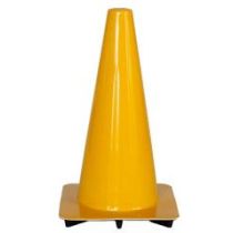 Afzetkegel 50 cm geel soepel pvc