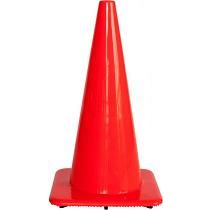 Afzetkegel 75 cm fluor oranje verzwaard