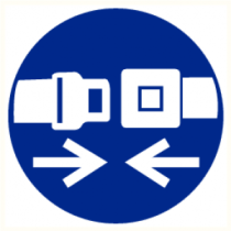 Pictogram Gordel vast maken verplicht