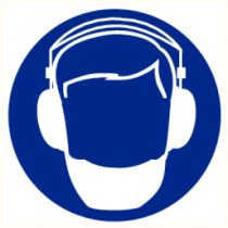 Pictogram Oorbescherming + ademhalingsbescherming verplicht