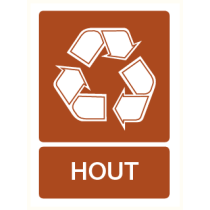 Pictogram Recycling hout