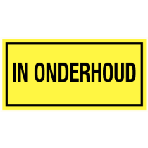 Tekstbord In onderhoud