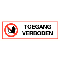 Toegang verboden