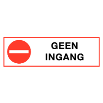Geen ingang