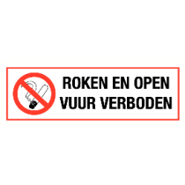 Roken en open vuur verboden