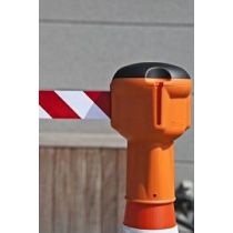Skipper kegeladapter met uittrekbaar 9 meter lint rood/wit