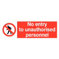 No entry to unauthorised personnel