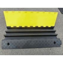 Kabeldrempel rubber met plastic klep 90 x 50 x 7 cm