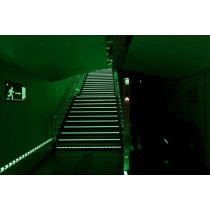 Trapneus anti-slip aluminium fotoluminescerend