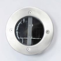 Solar LED verlichting inox, Ø120 x 35 mm