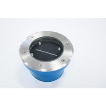 Grond solar LED verlichting in inox: Ø 130 x 54 mm