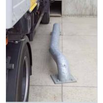 Wielgeleiders lengte 233 cm staal met voetplaat