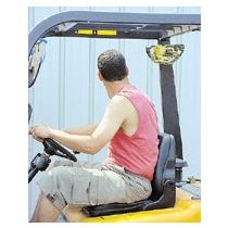 Achteruitkijkspiegel voor plaatsing achterzijde in heftrucks