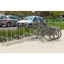 Verzinkt fietsenrek 10 fietsen voorzien van 5 beugels