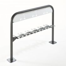 Stepstalling voor 12 steppen, face to face schikking, steppen staan op 1 niveau