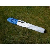 Lastent, werktent, montagetent, kleur wit/blauw, 180x180x190 cm