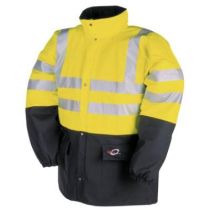 Sioen 4303 Carmaux jas fluor geel/marineblauw