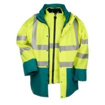 Sioen 209A Skollfield 4-in-1 parka fluor geel/marineblauw