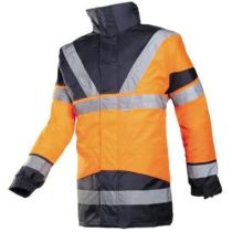 Sioen 209A Skollfield 4-in-1 parka fluor oranje/marineblauw