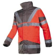 Sioen 209A Skollfield 4-in-1 parka fluor rood/grijs