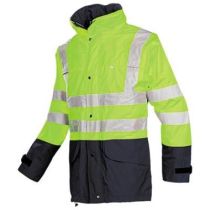 Sioen 132Z Brighton jas fluor geel/marineblauw