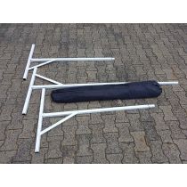 Ongevallenscherm, kleur zwart, afmeting uitgeklapt 7,20 x 1,80 meter