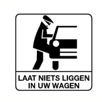 Laat niets liggen in uw wagen