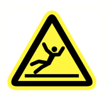 Gevaar voor glad oppervlak