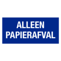 Alleen papierafval