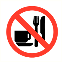 Eten & drinken verboden